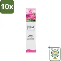 Therme 10 x - Interieurspray - Saigon Pink Lotus - Oosterse Romantiek in Huis - 60 ml - Grootverpakking - Interieurspray - Oosterse Geur - Saigon Pink Lotus - Geur In Huis - Wellness In Huis