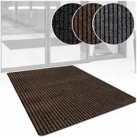 ANRO Deurmat Mischa Bruin 150x90cm – Schoonloopmat Antislip Rubber