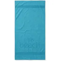 Zohome Strandlaken Turtle Beach - 100x200 cm - 100% Katoen - Light Blue - Badlaken - Strandlaken - Strandhanddoek
