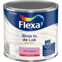 Flexa - Strak In De Lak Binnenlak Hoogglans - Vol Framboos - Mengverf - 500 Ml