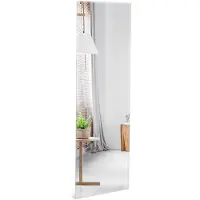 Famanu – Full-body spiegel van 110 x 38 cm, wandspiegel en deurspiegel, ideaal voor garderobe, slaapkamer en woonkamer