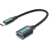 Vention CCVBB USB-kabel USB 3.2 Gen 1 (3.1 Gen 1) 0,15 m USB C USB A Zwart