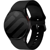 Strap-it siliconen bandje met gesp geschikt voor Samung Galaxy Watch 7 (40 & 44mm) / Galaxy Watch 6 (Classic) / Galaxy Watch 5 (Pro) / Galaxy Watch 4 (Classic) / Galaxy Watch FE - zwart