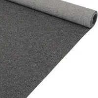 ANRO Eventtapijt Grijs 500x133cm – Beurstapijt Loper Messeloper Bruiloftsloper Antislip Op Maat
