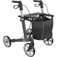 Rehasense Server Lichtgewicht Rollator - 4 Wielen - Inklapbaar - Antraciet