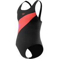 Speedo - Kid's Hyperboom Butterfly Back Swimsuit - Badpak 128, blauw