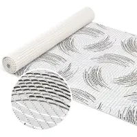 ANRO Badmat Cirkels Grijs 65x160cm Antislip Douchemat Afwasbaar Sneldrogend