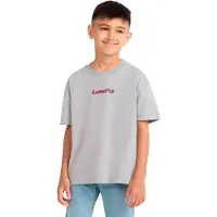 Levi's Kids T-shirt met backprint - grijs Jongens Katoen Ronde hals Backprint - maat 176