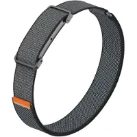 Strap-it Nylon Bicep bandje geschikt voor Fitbit Air - Zwart