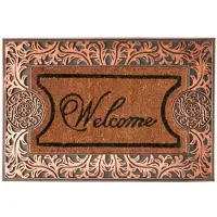 Galicja Lucas Kokos Deurmat 60x40cm Koperkleurig - Antislip