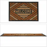 Relaxdays Kokosmat Deurmat WELCOME 60x40cm - Natuurlijk en Duurzaam