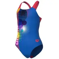 Arena Meisjes Badpak Dots Swim Pro Back Royal/Felkoraal