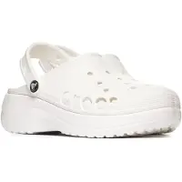 Crocs Baya - Platform Klompen - Wit - W10 I EU 41-42