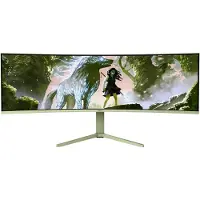 AROZZI Nova 49" Gaming Monitor - Curved - DQHD VA - 165Hz - USB-C - Bosgroen
