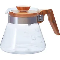 Hario V60 Coffee Server 600 Glas met Olijfhout - 600ml