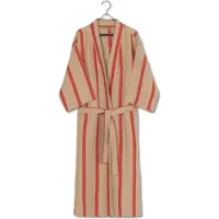 Ferm Living Badjas Field Robe Camel/Red-One-size