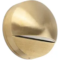 Faro Drak - wandverlichting - Ø 9 x 4,5 cm - 6W LED incl. - IP44 - messing