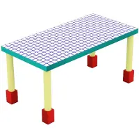 Seletti Supertable Blue Grid