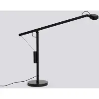 HAY LED-bureaulamp Fifty-Fifty, dimbaar, zwart, Werkkamer / Kantoor, Aluminium, Design, LED bureaulamp