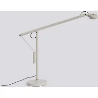 HAY LED-bureaulamp Fifty-Fifty, dimbaar, alu / grijs / zink, Werkkamer / Kantoor, Aluminium, Design, LED bureaulamp