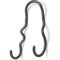 Ferm Living Curvature Double Hook Black Brass