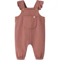 Lil´ Atelier BABY jumpsuit - roze Meisjes Sweat Vierkante hals Effen - maat 80