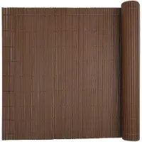 vidaXL Tuinhek Dubbelzijdig Bruin 1,8x3 m PVC