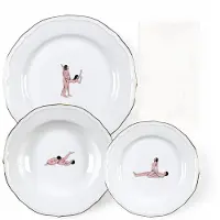 Seletti Seikantai Borden met Servet - Set van 3 Elongated