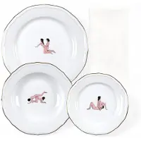 Seletti Seikantai Borden met Servet - Set van 3 Offered