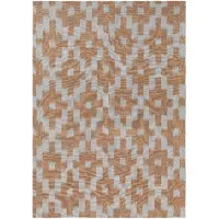 Ferm Living Theedoek Ikat Mist Blue/Terracotta - 70 x 50 cm