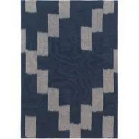Ferm Living Theedoek Ikat Ink Blue/Parchment - 70 x 50 cm