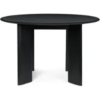 Ferm Living Bevel Tafel Ø117 Cm Wit Geolied - Eettafels & bartafels Eiken White Oiled Oak - 1102732851