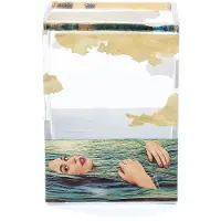 Seletti Toiletpaper Glazen Vaas 14 cm Sea Girl