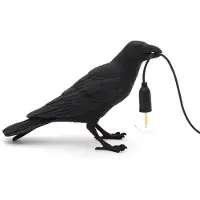 Seletti Bird Lamp Waiting | Black