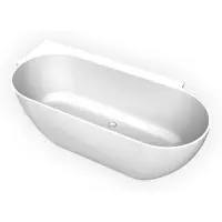 Arcqua Havana Back To Wall Ligbad Links 170x80 cm Glans Wit
