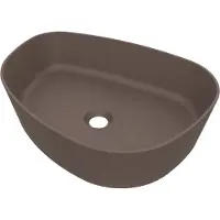 Arcqua Rocker Opbouw Waskom Organisch R 50x37x13 cm Mat Mokka