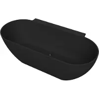 Arcqua Havana Back To Wall Ligbad 170x80 cm Mat Zwart