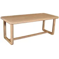Giga Meubel Eettafel Loja - Rechthoek Naturel Mangohout - 200x90x76cm