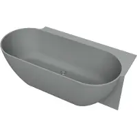 Arcqua Havana Back To Wall Ligbad Rechts 170x80 cm Mat Grijs