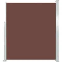 vidaXL Zijluifel uittrekbaar 160x500 cm bruin