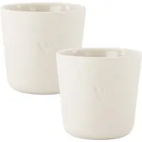 Zusss Set Van 2 Koffiemokken Hartje - Keramiek - Warm Sand - 230Ml Keramiek Zand
