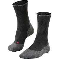Falke TK2 Explore Wool Silk medium padding wol functioneel materiaal wandelsokken heren grijs - maat 42-43
