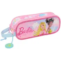 Barbie Pennenetui met 2 vakken Barbie Painterly Roze Hemelsblauw 21 x 8 x 6 cm