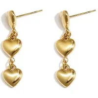 Yehwang Jolie - Hartjes Oorbellen - Stainless Steel - - Zilver
