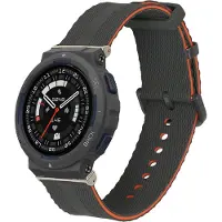 Kwmobile horlogebandje geschikt voor Amazfit Active Edge (A2212) polsband - Smartwatch bandje van TPU - Activity tracker horloge band in zwart / oranje