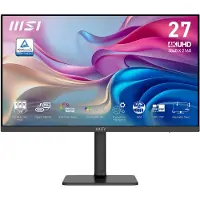 MSI Modern MD272UPHG - 4K UHD Monitor - 60Hz - 27 Inch - HDR 400 - KVM Switch - USB Type-C PD 98W - 4 Way Adjustable
