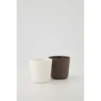Zusss Set Van 2 Koffiemokken Hartje - Keramiek - Wit & Bruin - 230Ml Keramiek Wit / Bruin