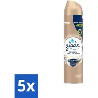 Glade 5 x – Luchtverfrisser Spray – Romantic Vanilla Blossom – 300 ml - Luchtverfrisser Spray - Geur Tegen Geurtjes - Vanille Geur - Orchidee En Sandelhout - Romantische Geur