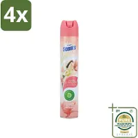 At Home - Scents - Luchtverfrisser - Vanilla & Magnolia - Verwijdert Vieze Geurtjes - 400 ml - Voordeelverpakking - 4 stuks - Geurtjes verwijderen - Geur verspreiding