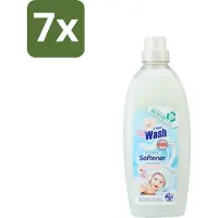 At Home 7 x - Wash - Wasverzachter - Sensitive - 20 Wasbeurten - Wasverzachter - Wasverzachter Sensitive - Wasverzachter Voor Kleding - Wasverzachter Voor Alle Stoffen - Wasverzachter Voor Katoen